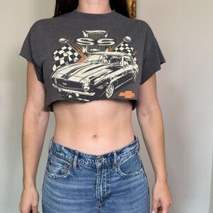 Super Cropped Gray Super Sport Camero Top Size Medium
